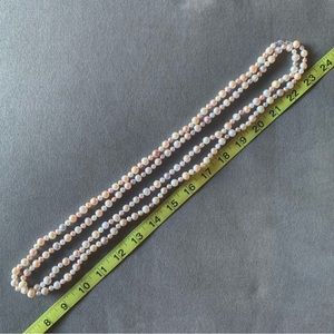 5-8mm Round Multi-color Freshwater Pearl Necklace - 64”